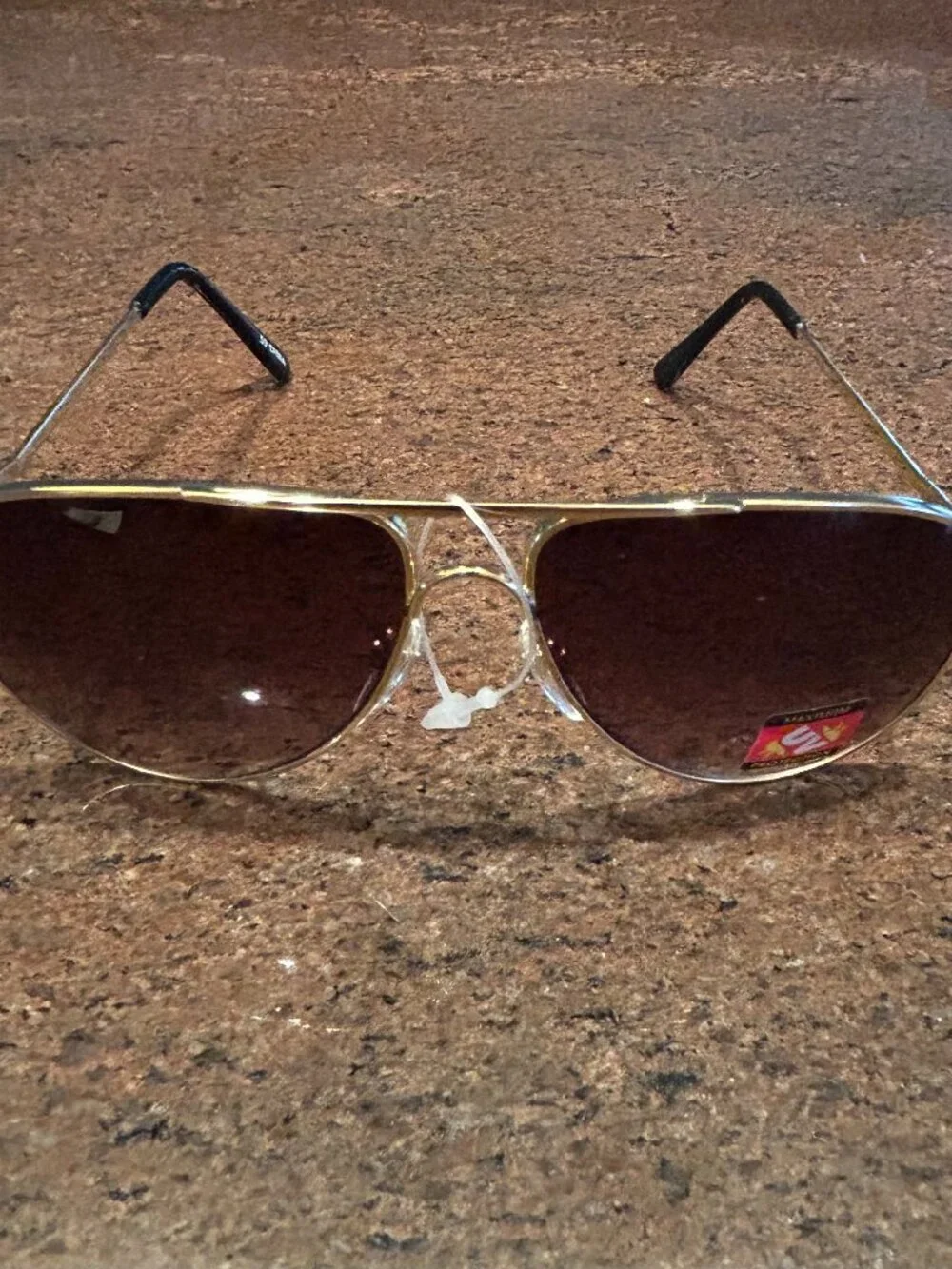 Aviator Sunglasses Gold Rim - NWT
